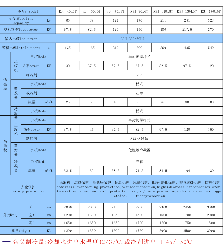 低温复叠冷冻机组