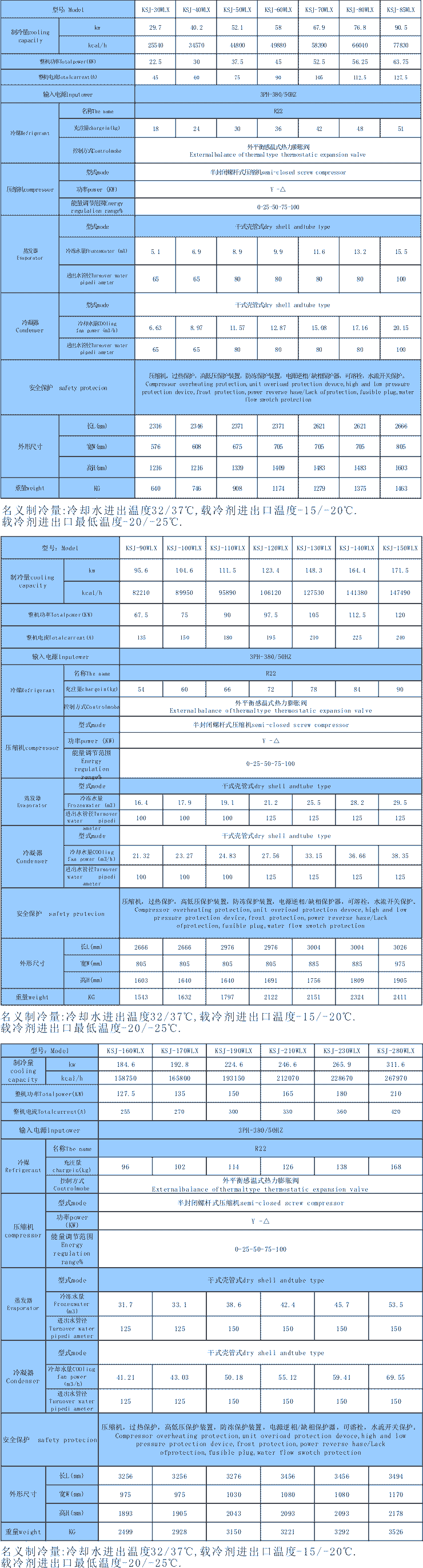 水冷低温螺杆式冷水机组